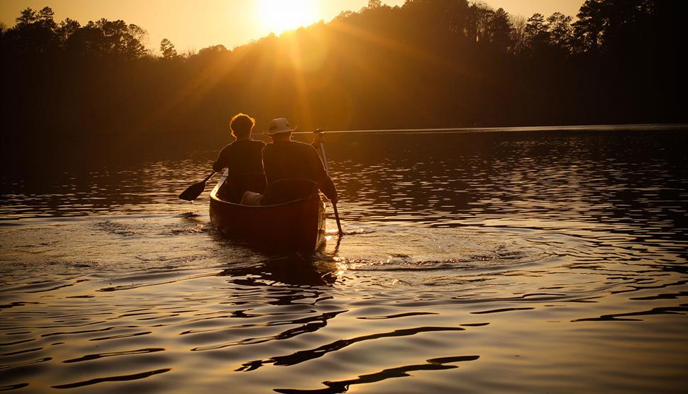 Sunset Canoe on Beaulieu River